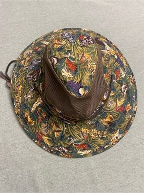 Dorfman Pacific Co. Tropical Jungle Wide Brim Sun Hat - Safari Animal Print XL